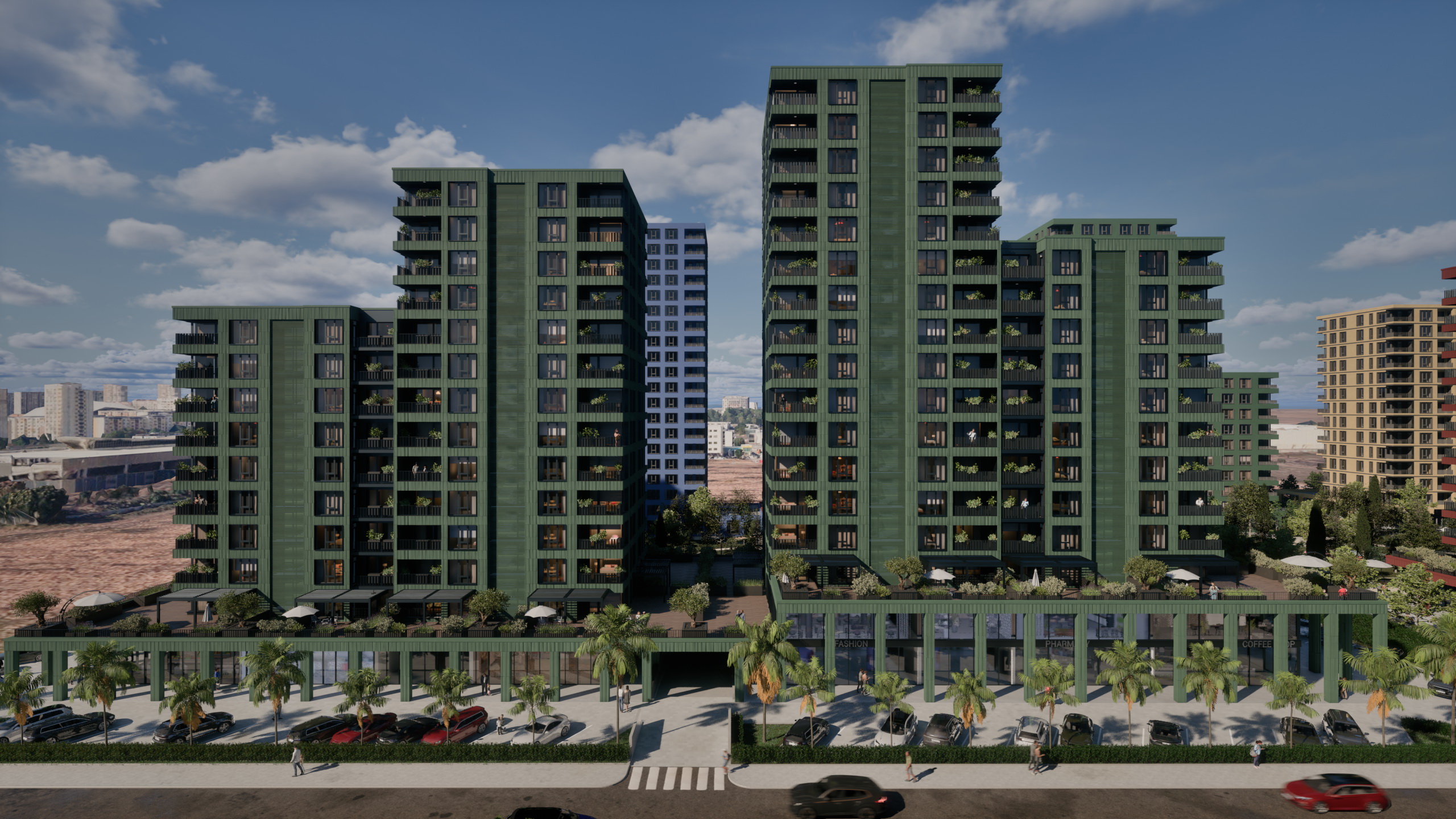 Озеленена жилищна среда в DISTRICT