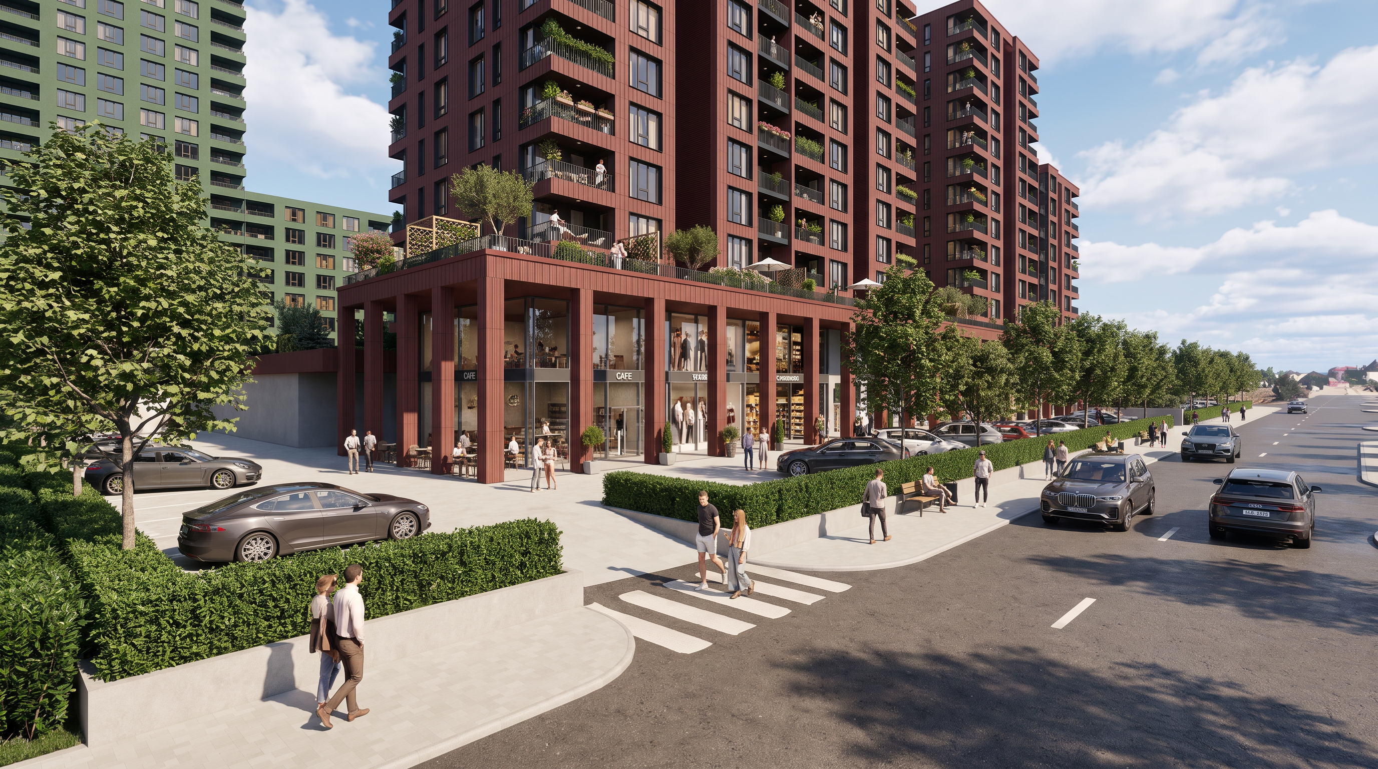 Сграда ICON като начало на проекта DISTRICT